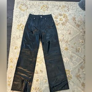 Citizens of Humanity Annina Lamb Skin Black Pants